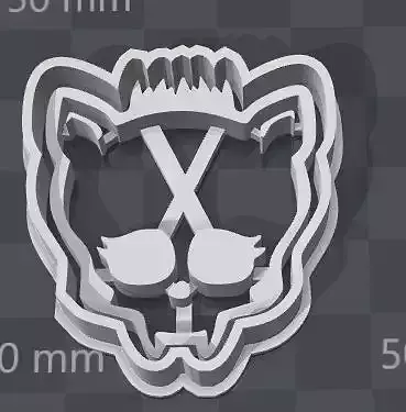 Monster High SKULLETTE cookie cutter of Claw Wolf