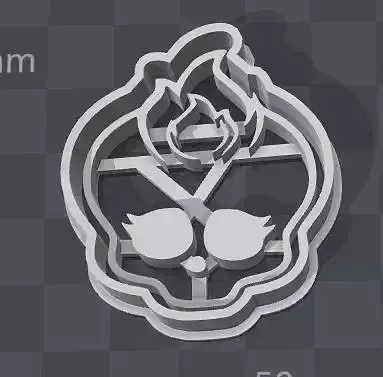 Monster High SKULLETTE cookie cutter of Holt Hyde