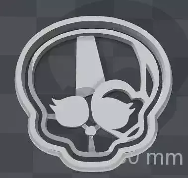 Monster High SKULLETTE cookie cutter of Operatta