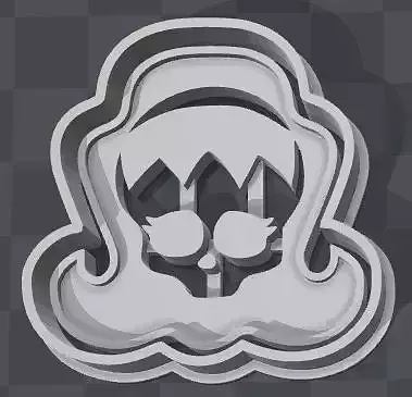 Monster High SKULLETTE cookie cutter of Pretty Lade Monster