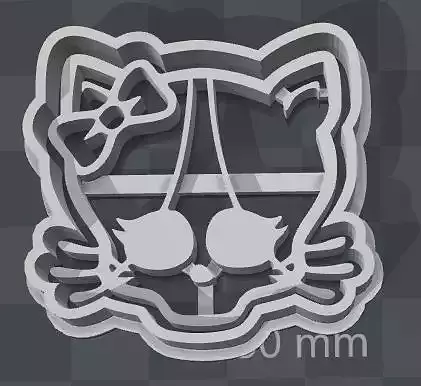 Monster High SKULLETTE cookie cutter of a cool character