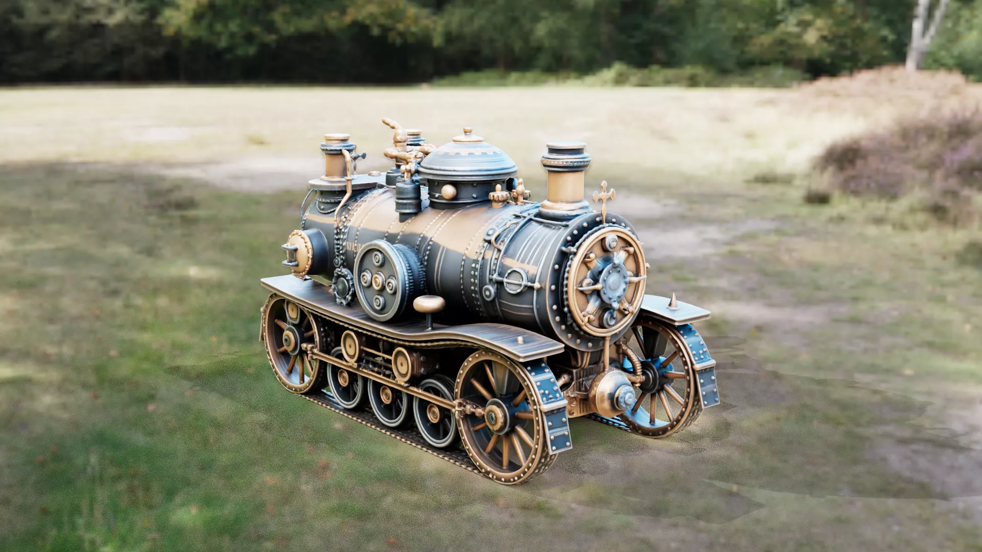 Steampunk Support Tank 2a - High Detailed 3D Print Model 3D print model