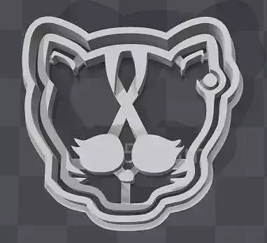 Monster High SKULLETTE cookie cutter of Toralei