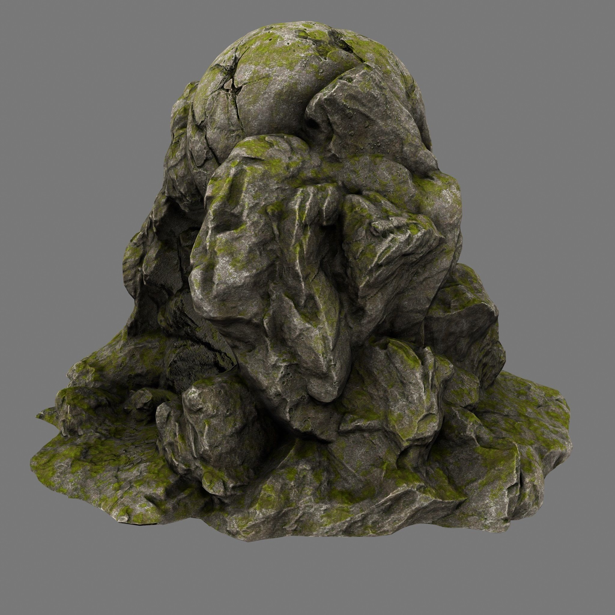 Skull Cave Low-poly 3D model_4