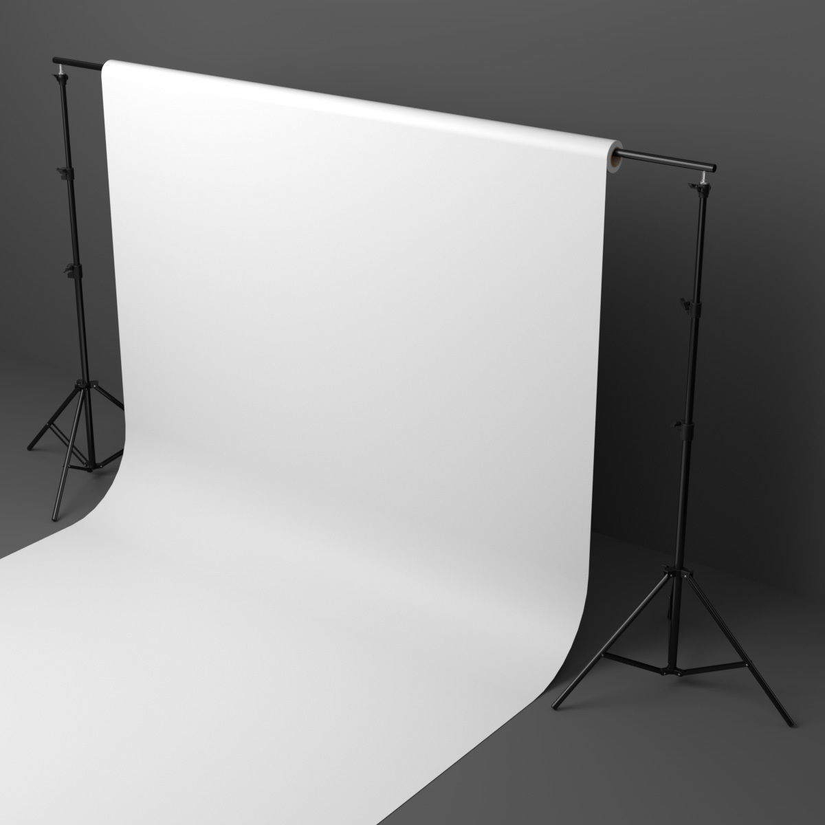 Professional photo studio backdrop 3D model_4
