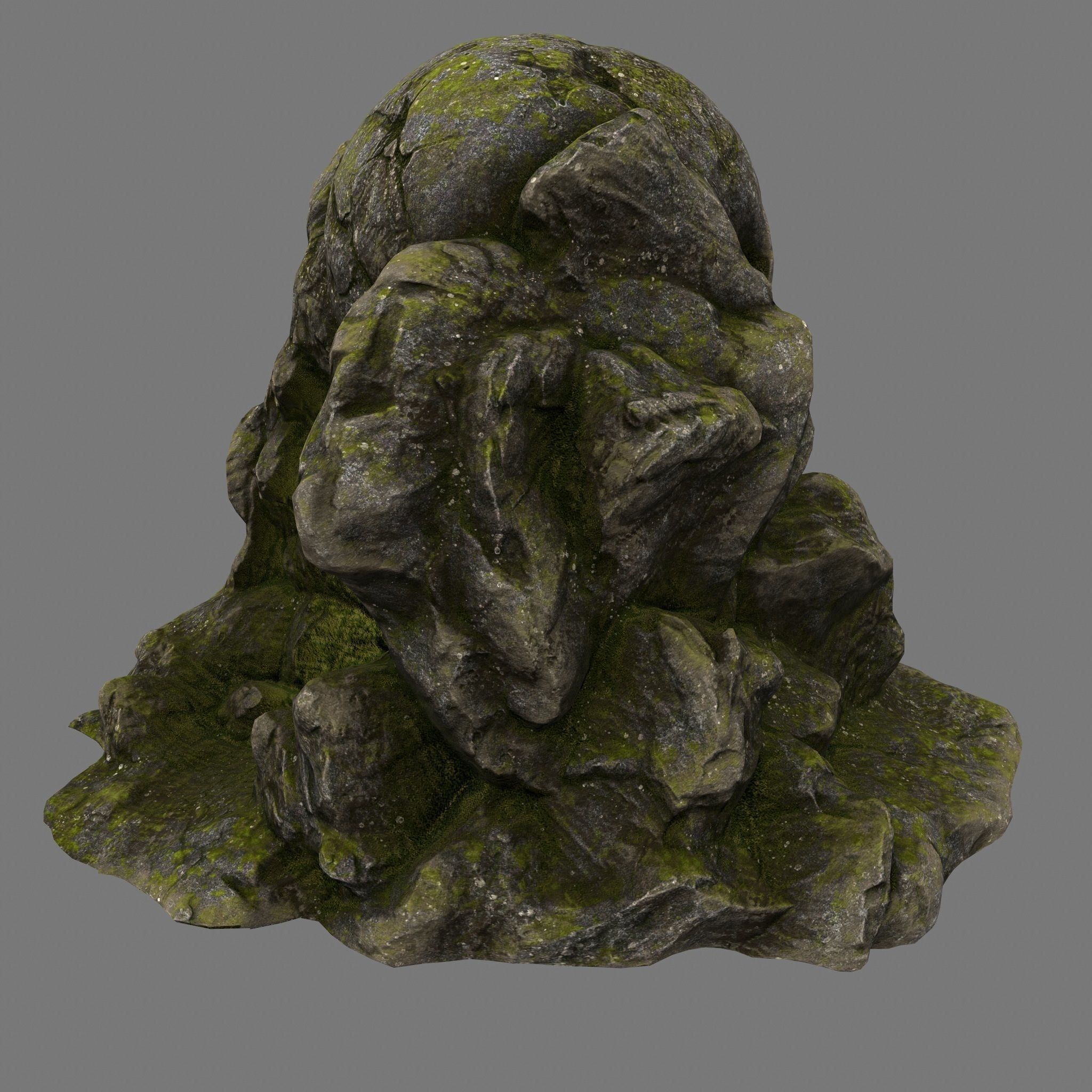 Skull Cave Low-poly 3D model_4