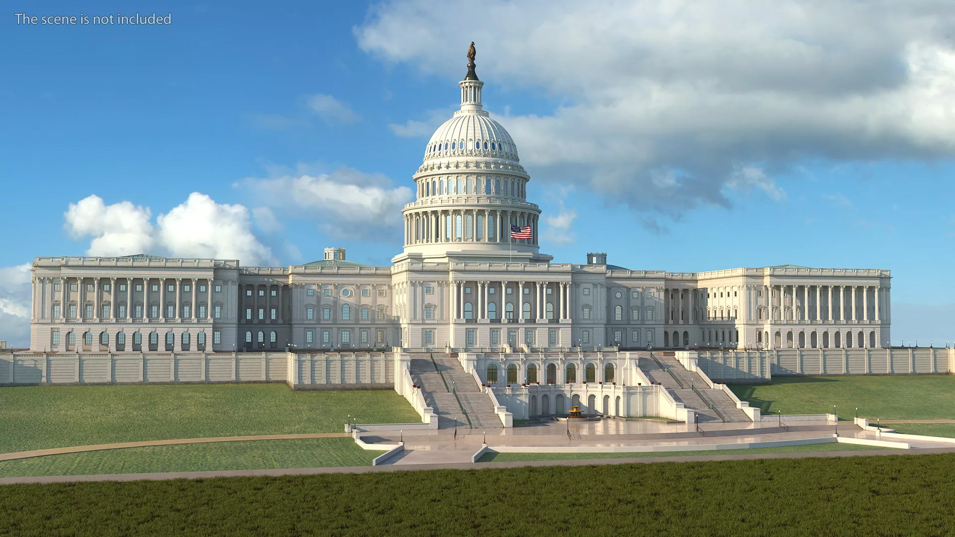 Washington DC United States Capitol 3D model