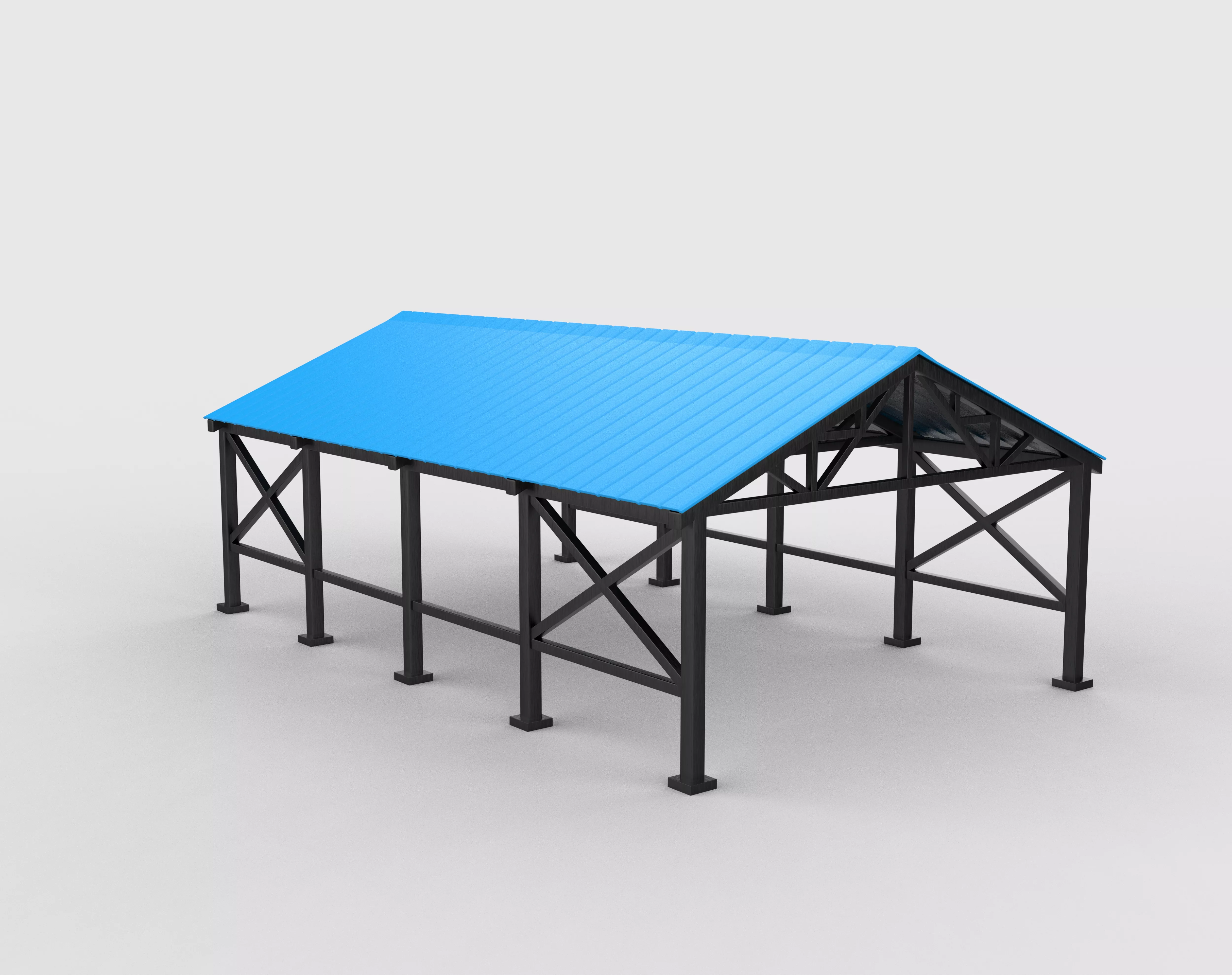 industrial buildings 03 3D model animated | CGTrader