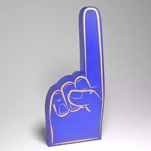 number one foam hand 3D model
