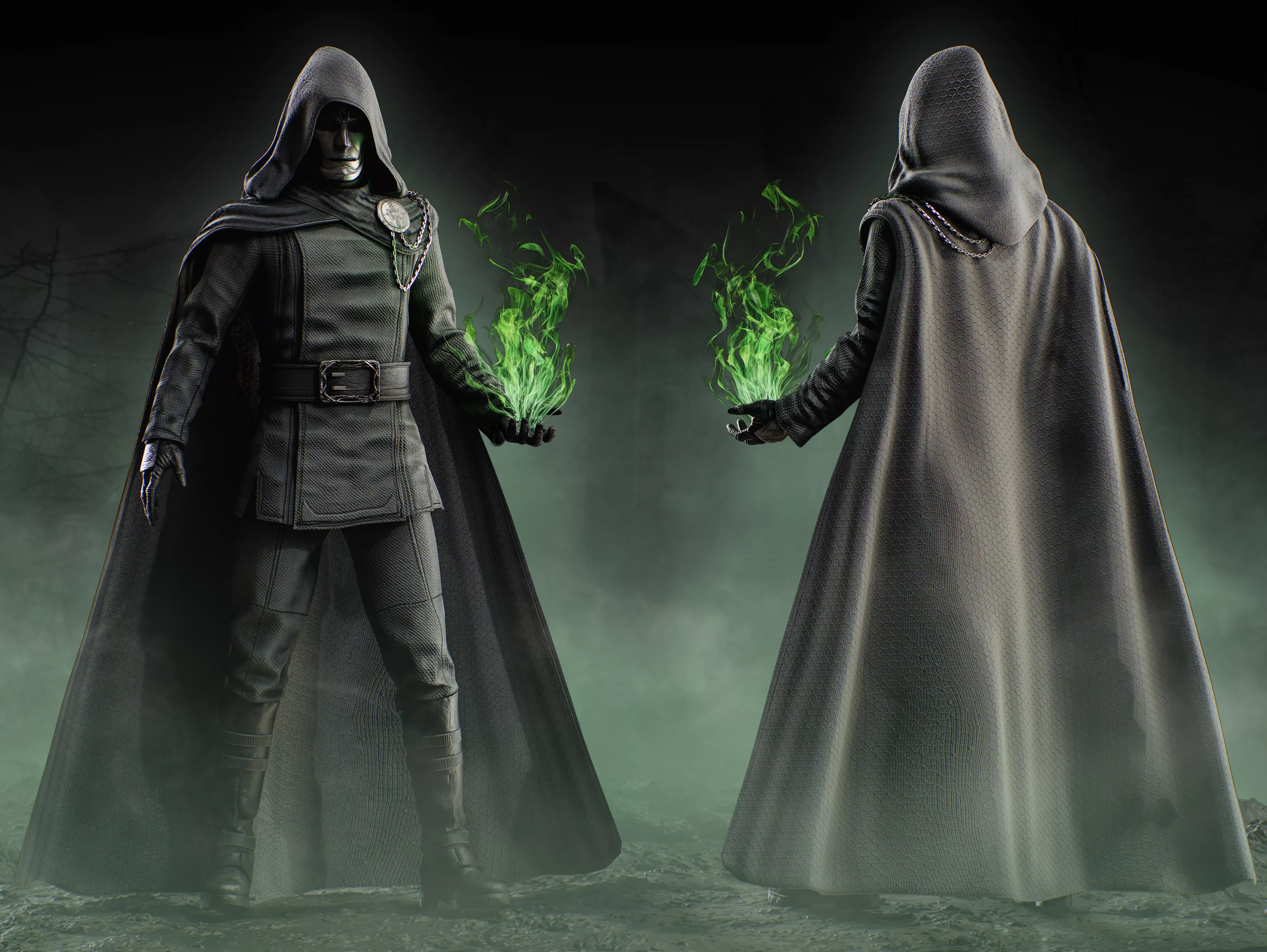 Doctor Doom v1 Low-poly 3D model