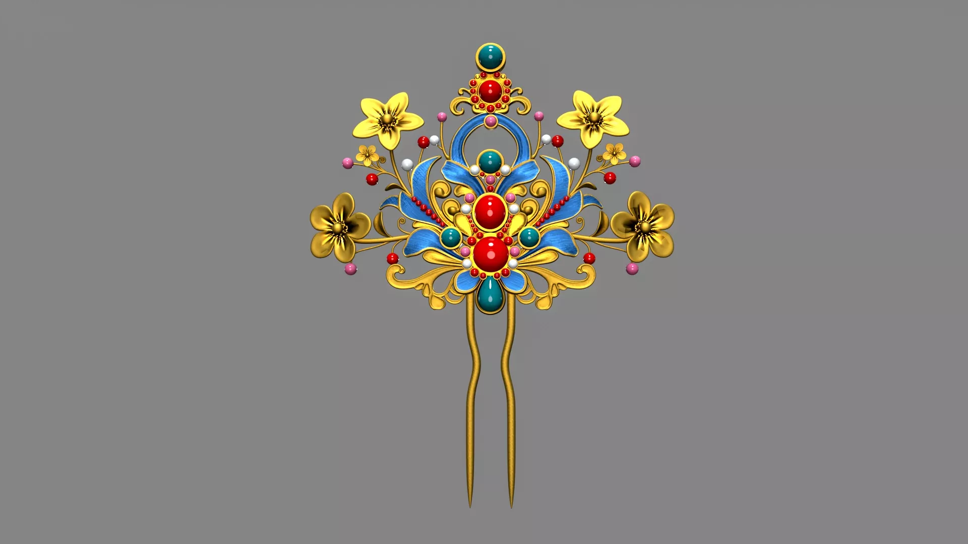 Hair accessory Low-poly 3D model