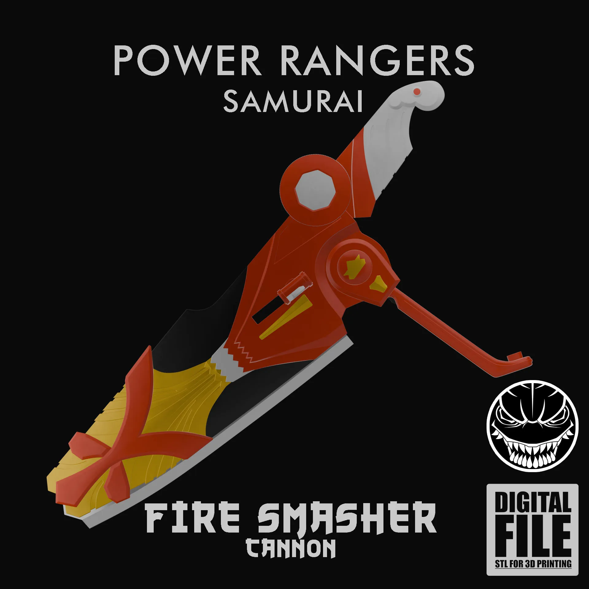 FIRE SMASHER CANNON - POWER RANGERS SAMURAI 3D print model