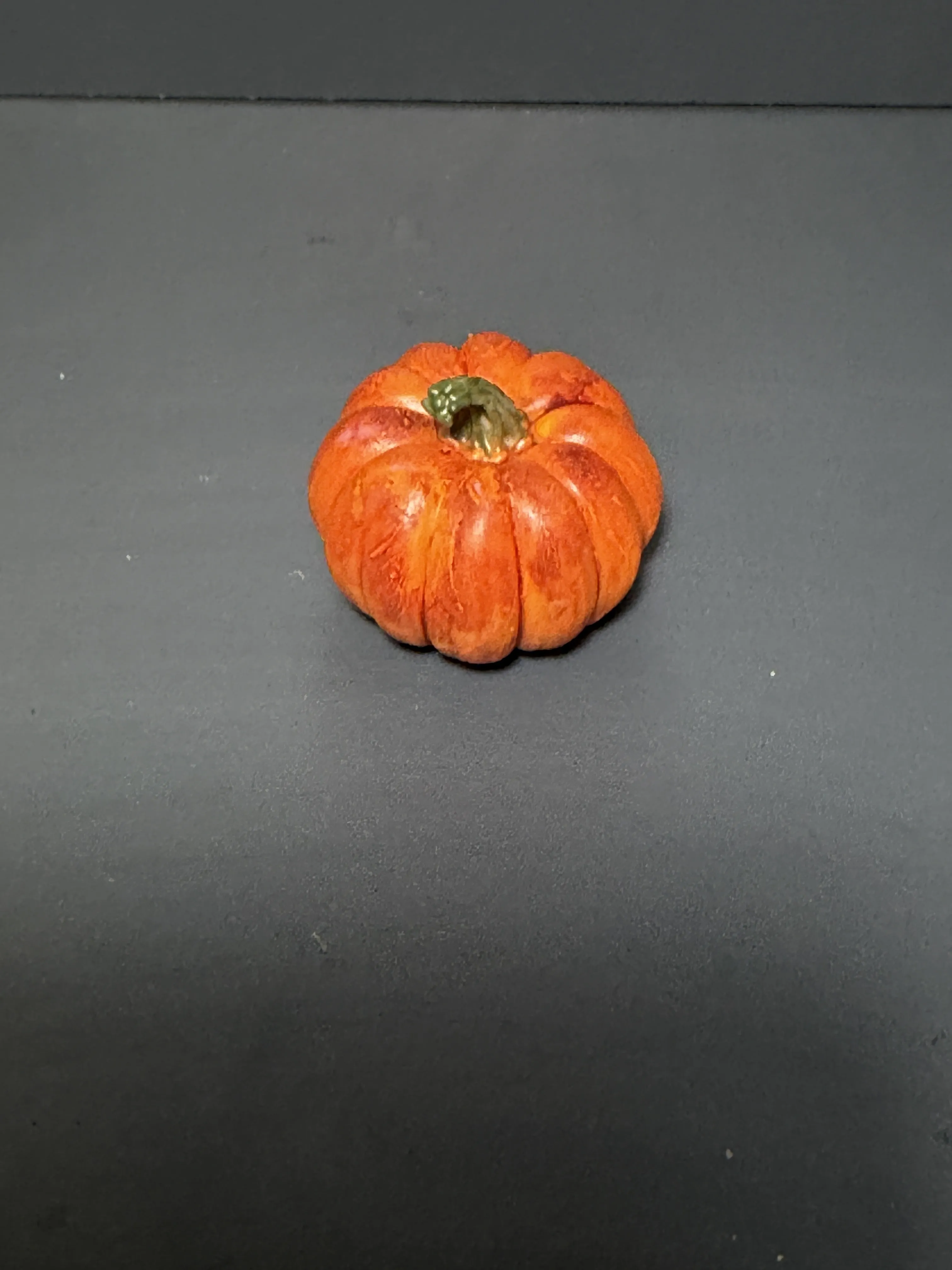 Miniature Fall Harvest Decor Realistic Pumpkin STL File Free 3D print model