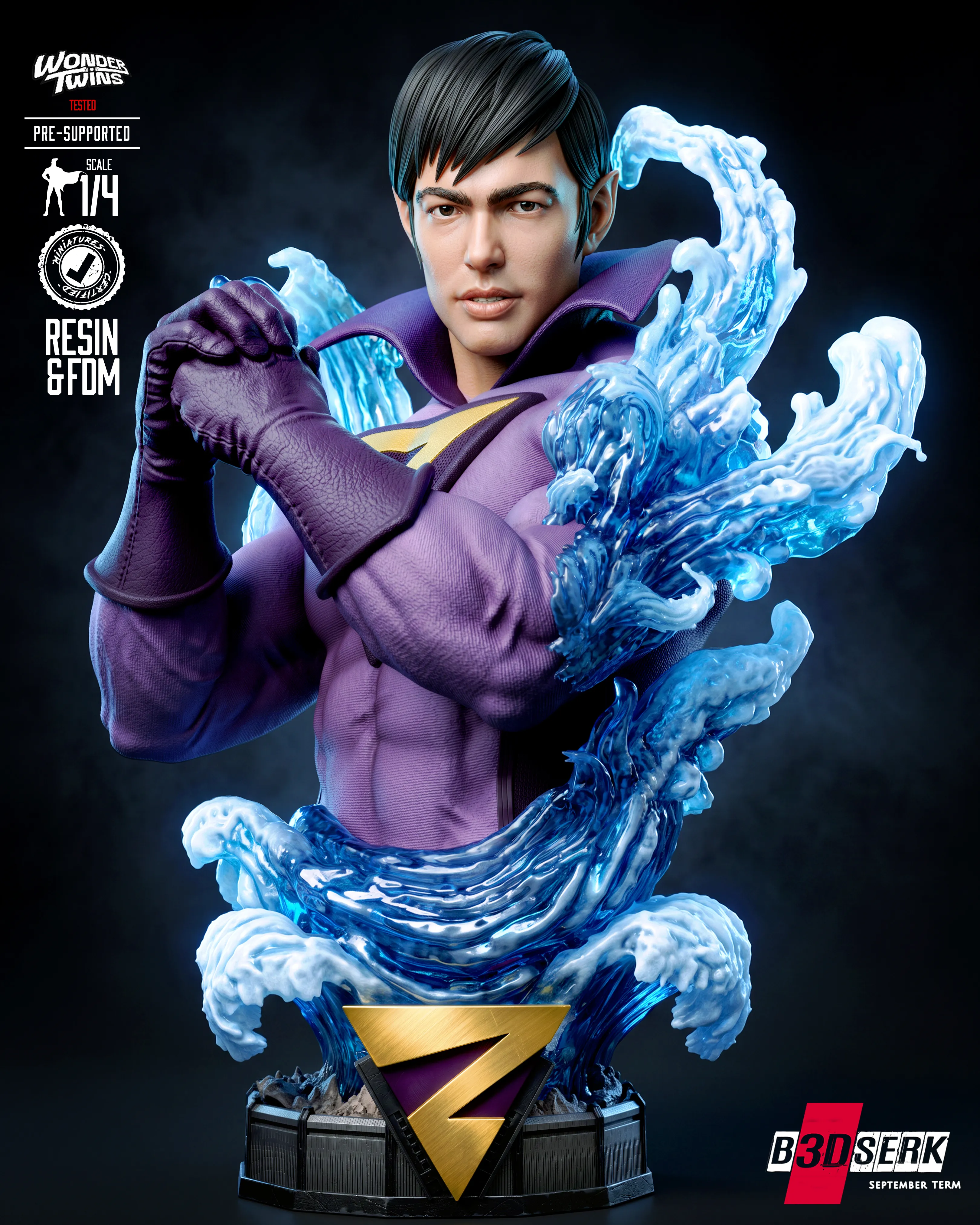 B3DSERK Zan Portrait Bust 3D print model