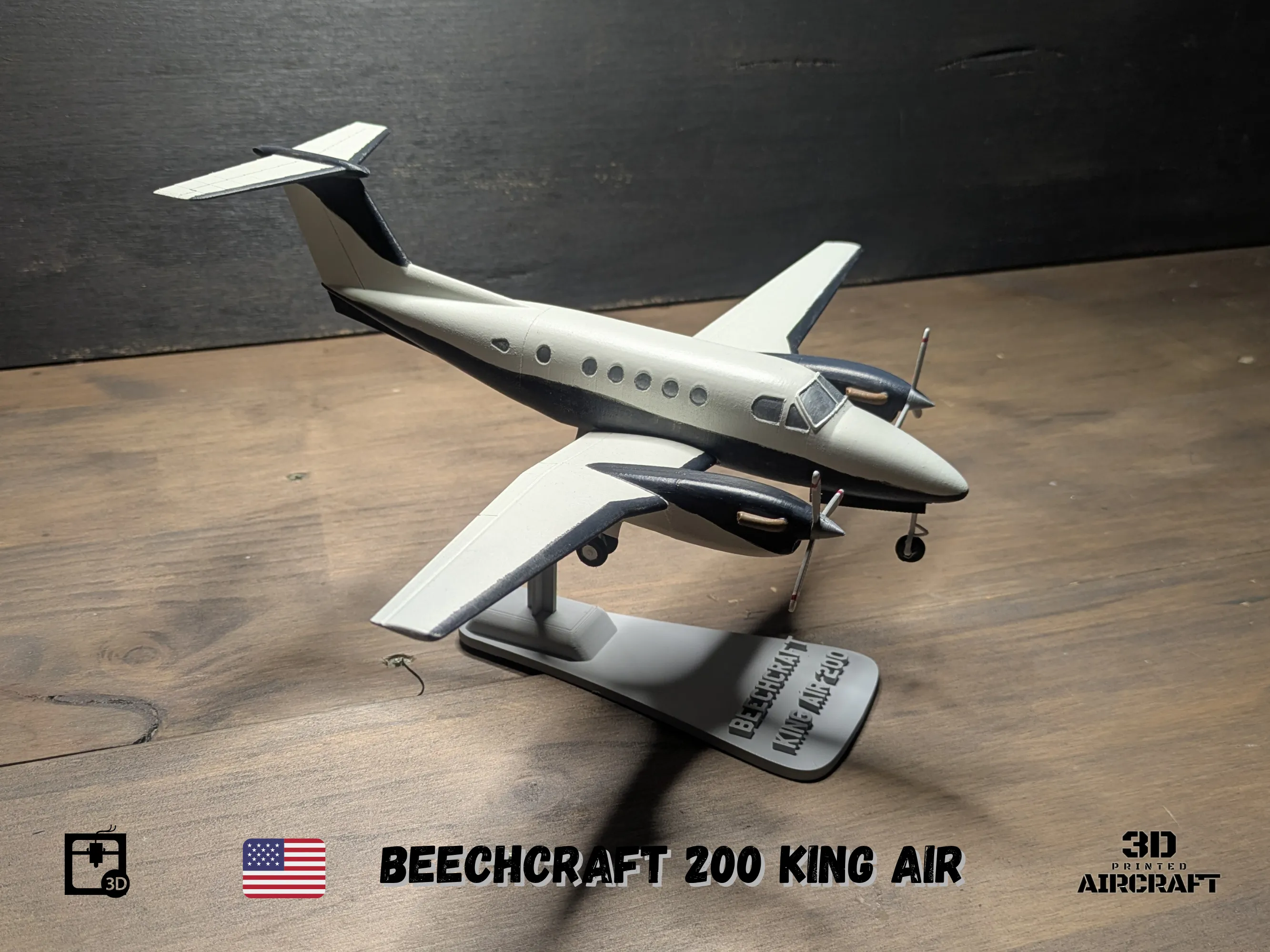 Beechcraft B200 King Air - STL files for 3D printer 3D print model