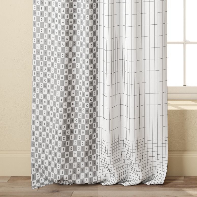 Curtain blackout curtains 3D model_2