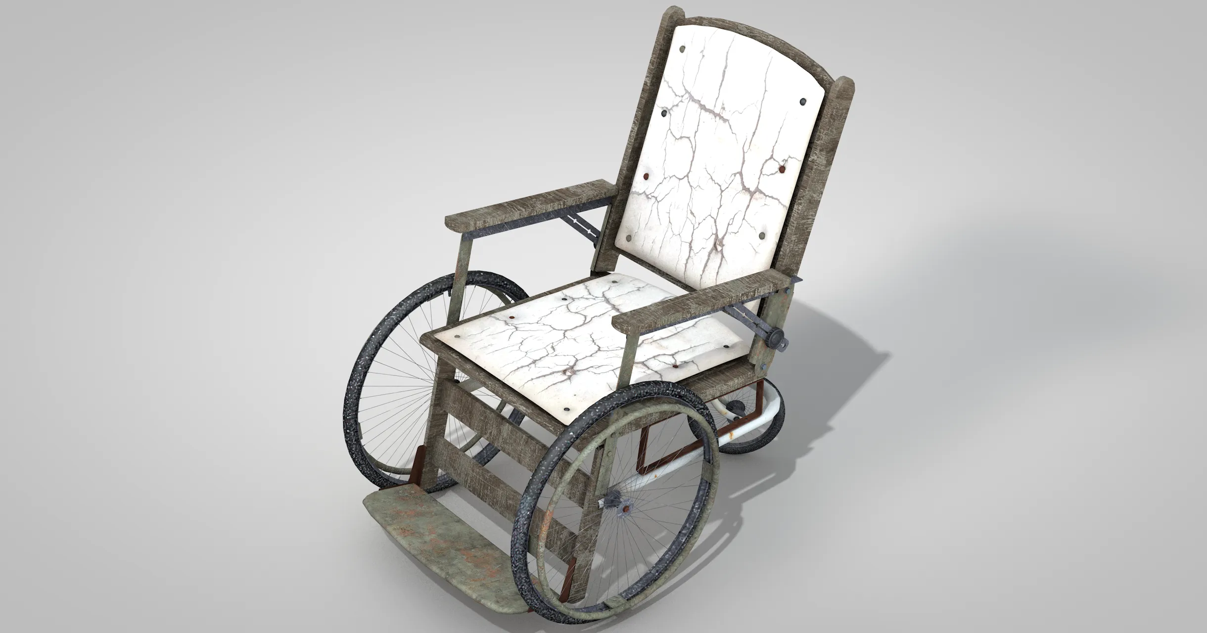 Wheelchair Antique 3D model