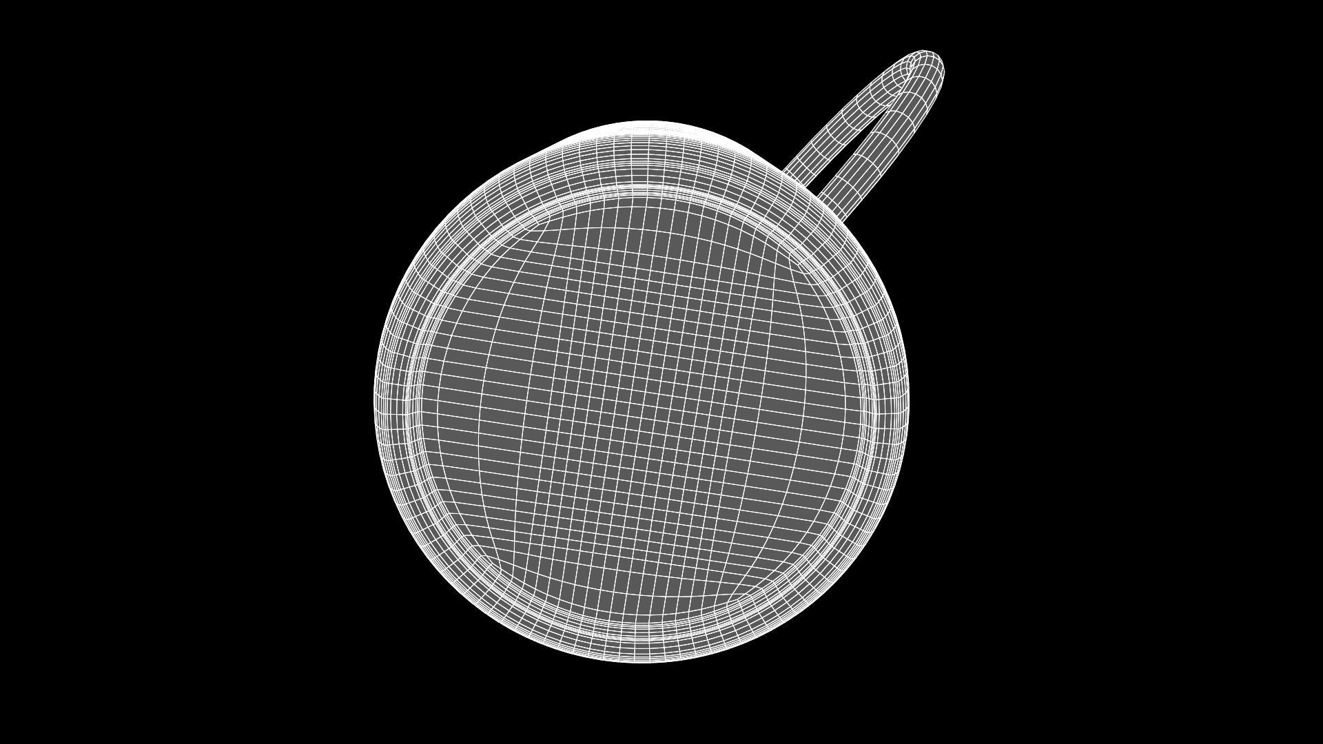 Black Plastic Mug 3D model_1