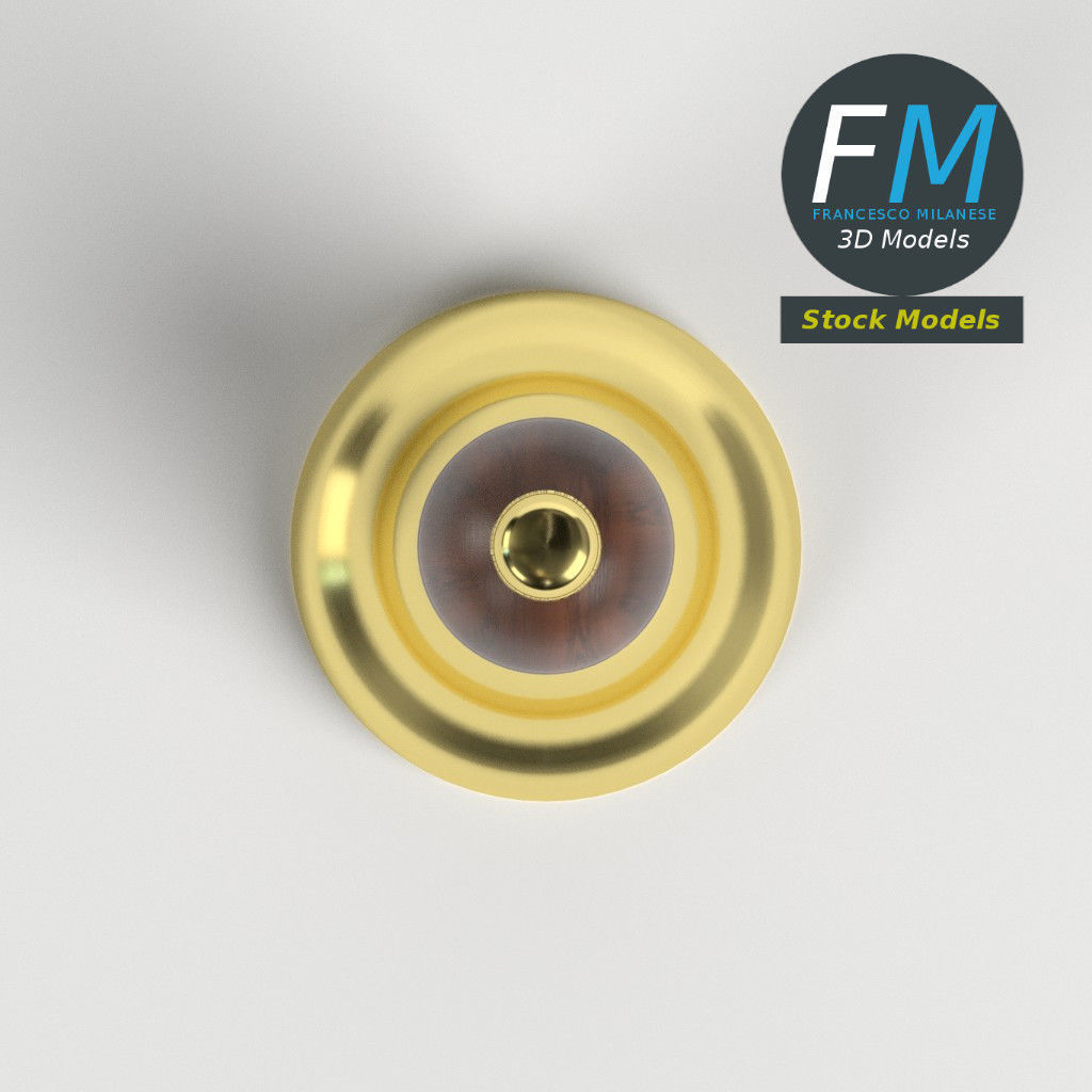 School handbell 3D model_6