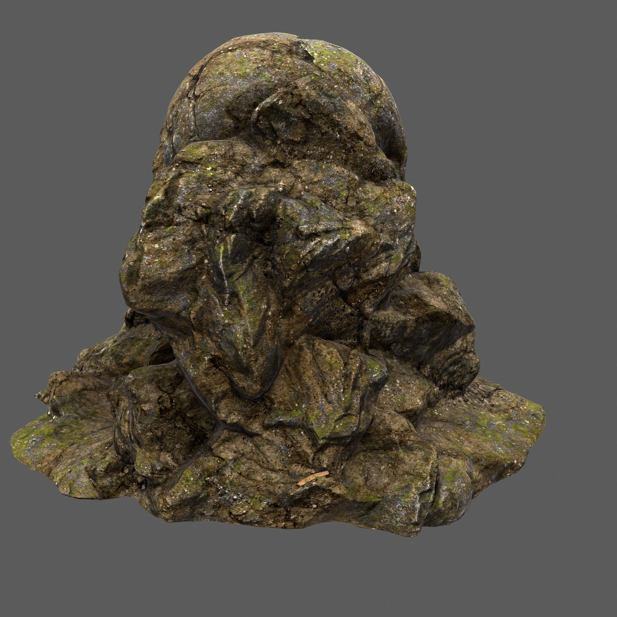Skull Cave Low-poly 3D model_4
