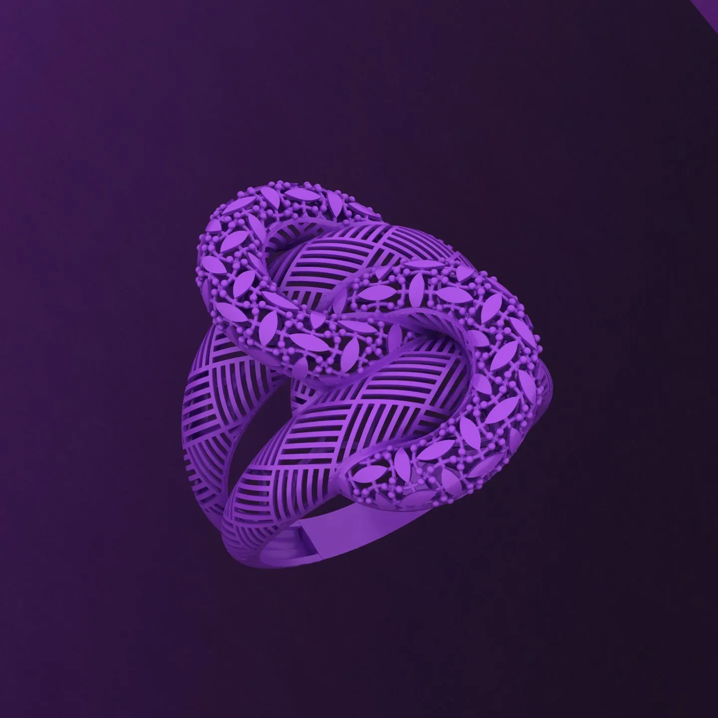 Unique Turkish Ring Design 3D print model