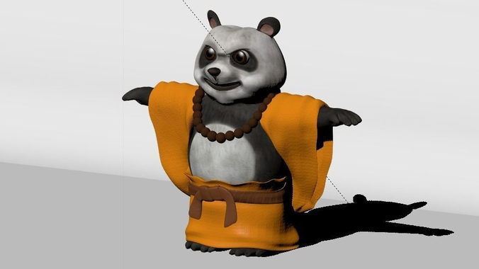panda bear 3D model