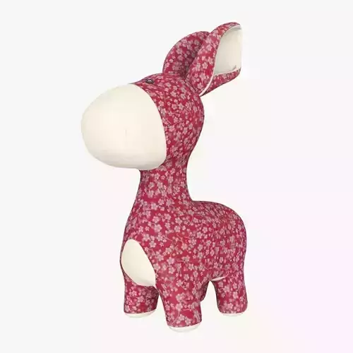 Plush Donkey Low-poly 3D model