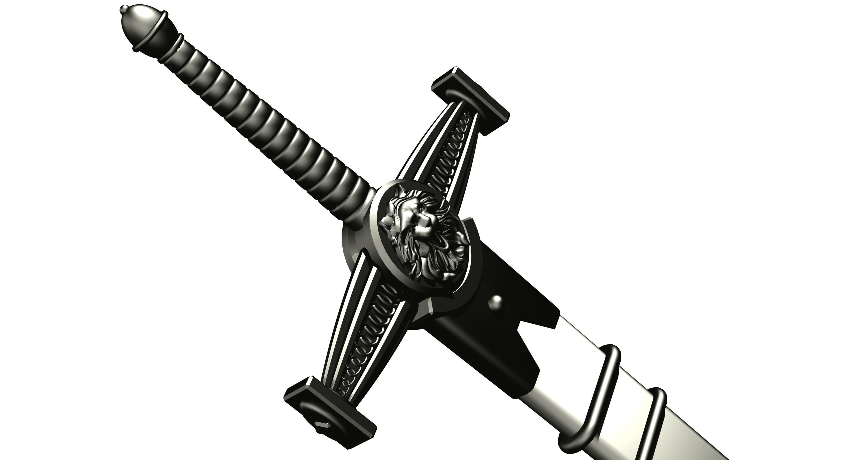 Knight Sword 3D model_4