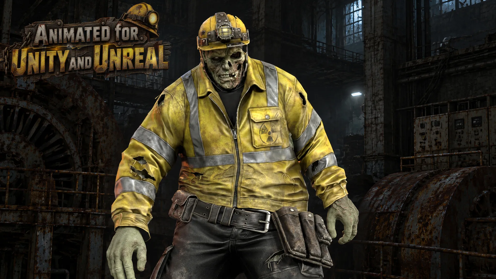 Zombie Juggernaut 6 Low-poly 3D model