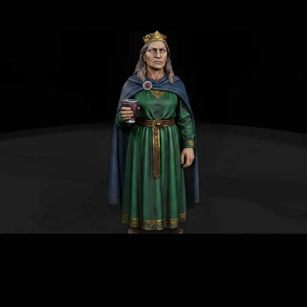 Gudrun Mythology Queen Figure 3D print model