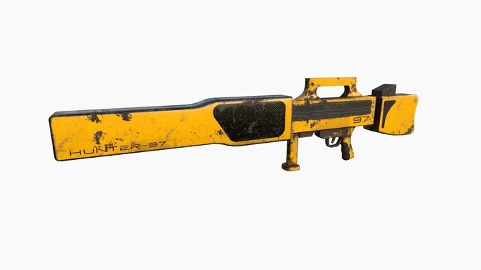 Anti-Drone Gun A04 - SciFi Jamming Weaponry