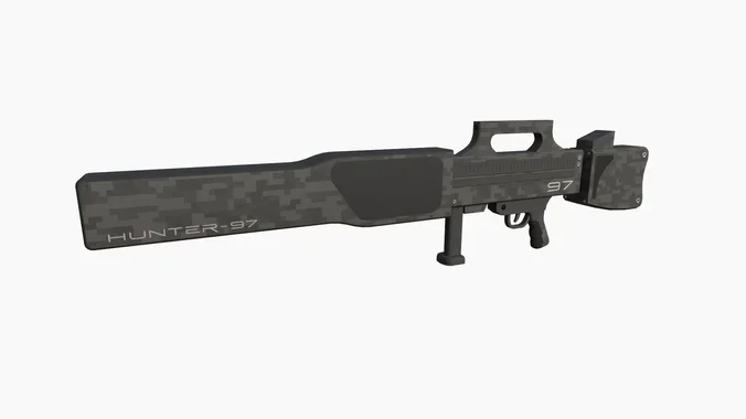 Anti-Drone Gun A08 - SciFi Jamming Weaponry