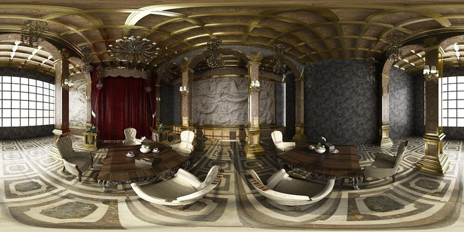 CLASSICAL RESTAURANT 3D MODEL