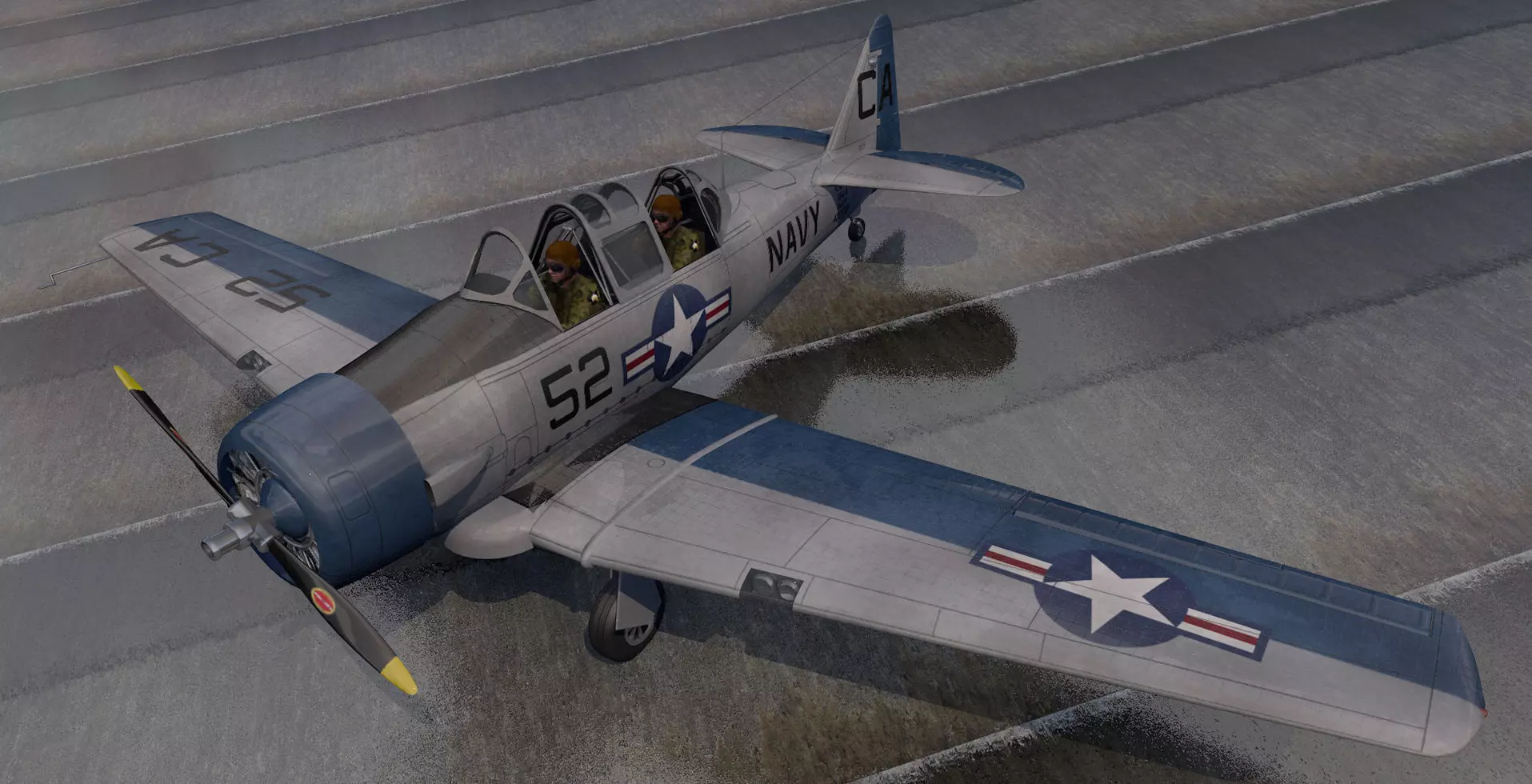 North American T-6 Texan 3D model_0