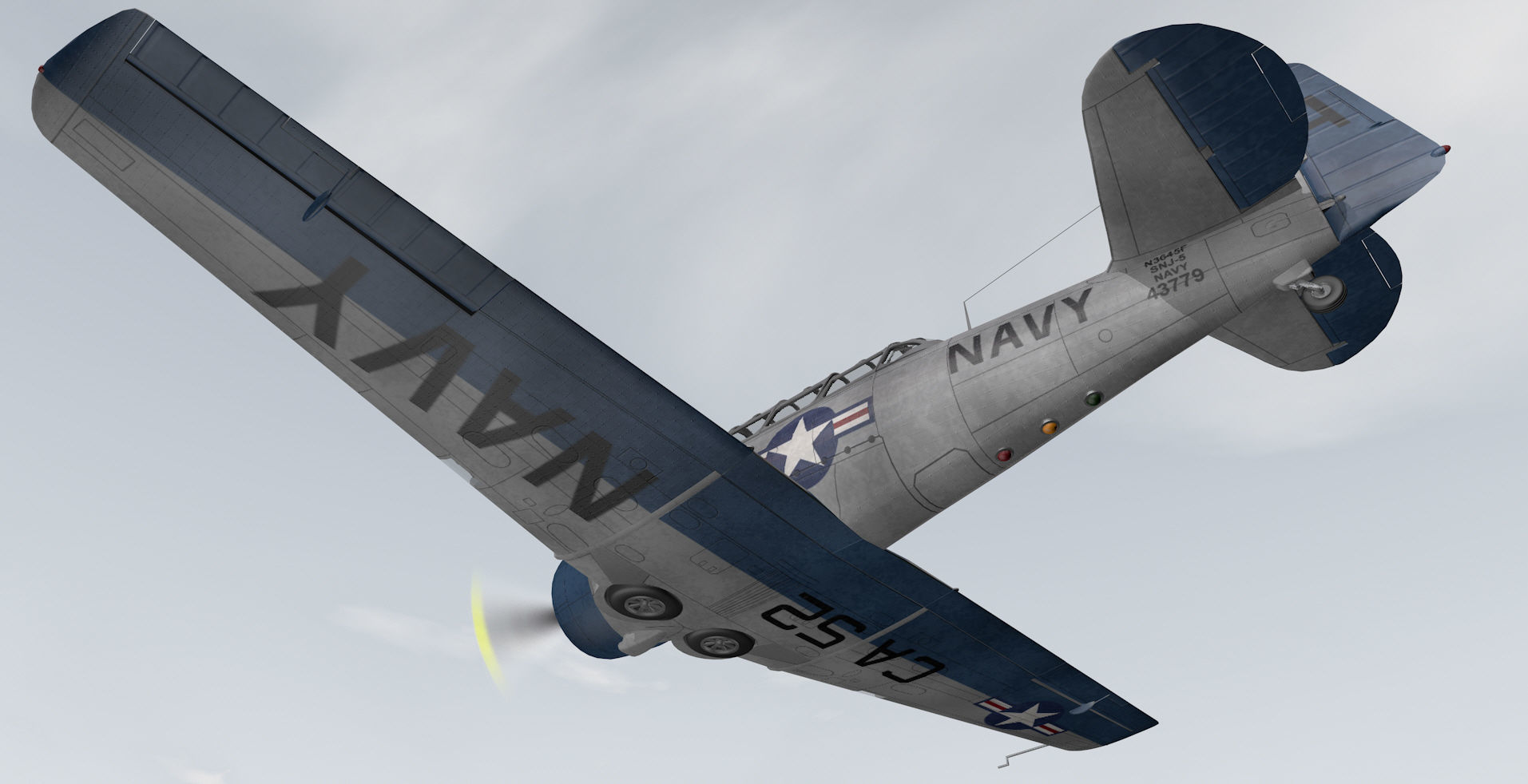 North American T-6 Texan 3D model_10