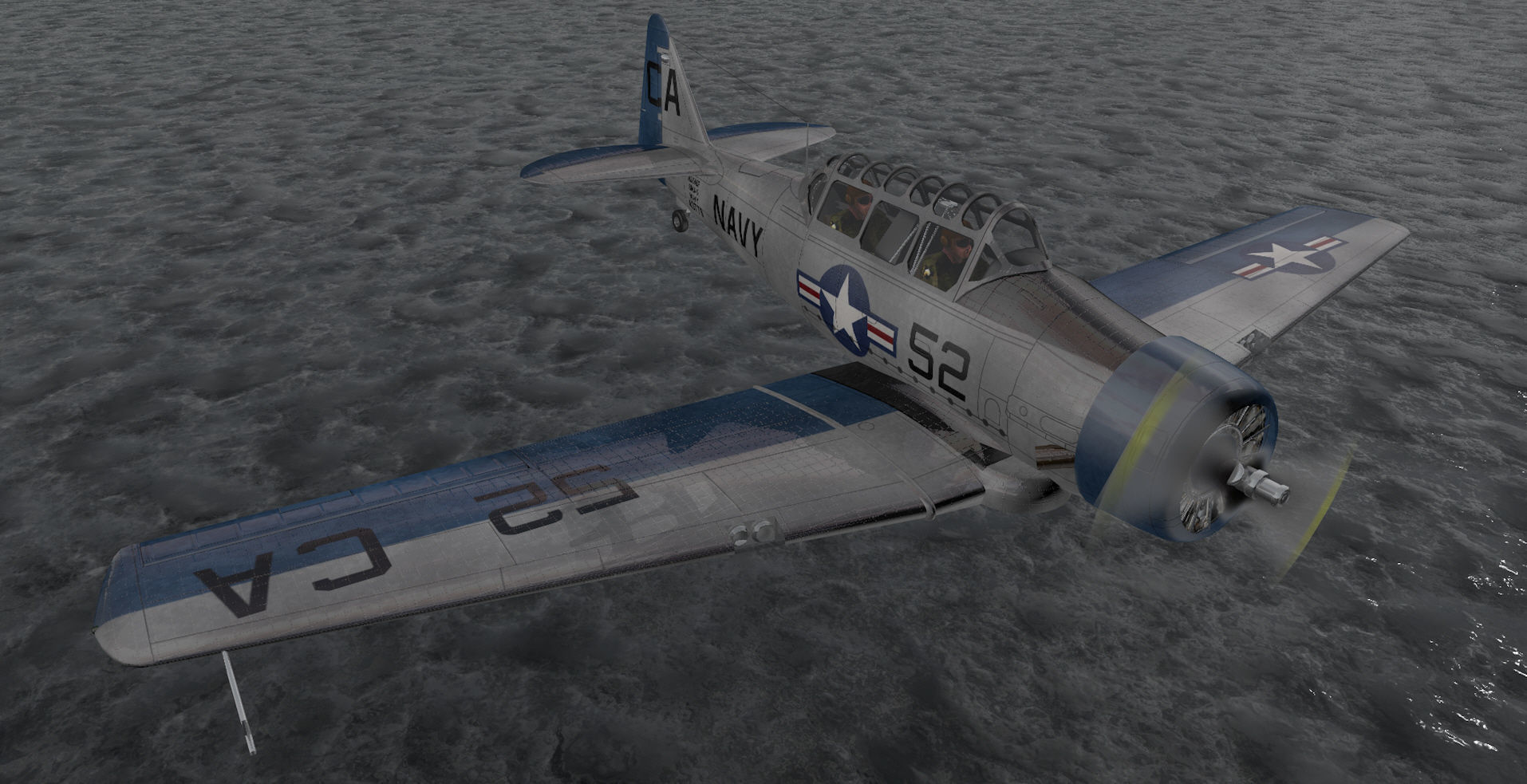 North American T-6 Texan 3D model_8