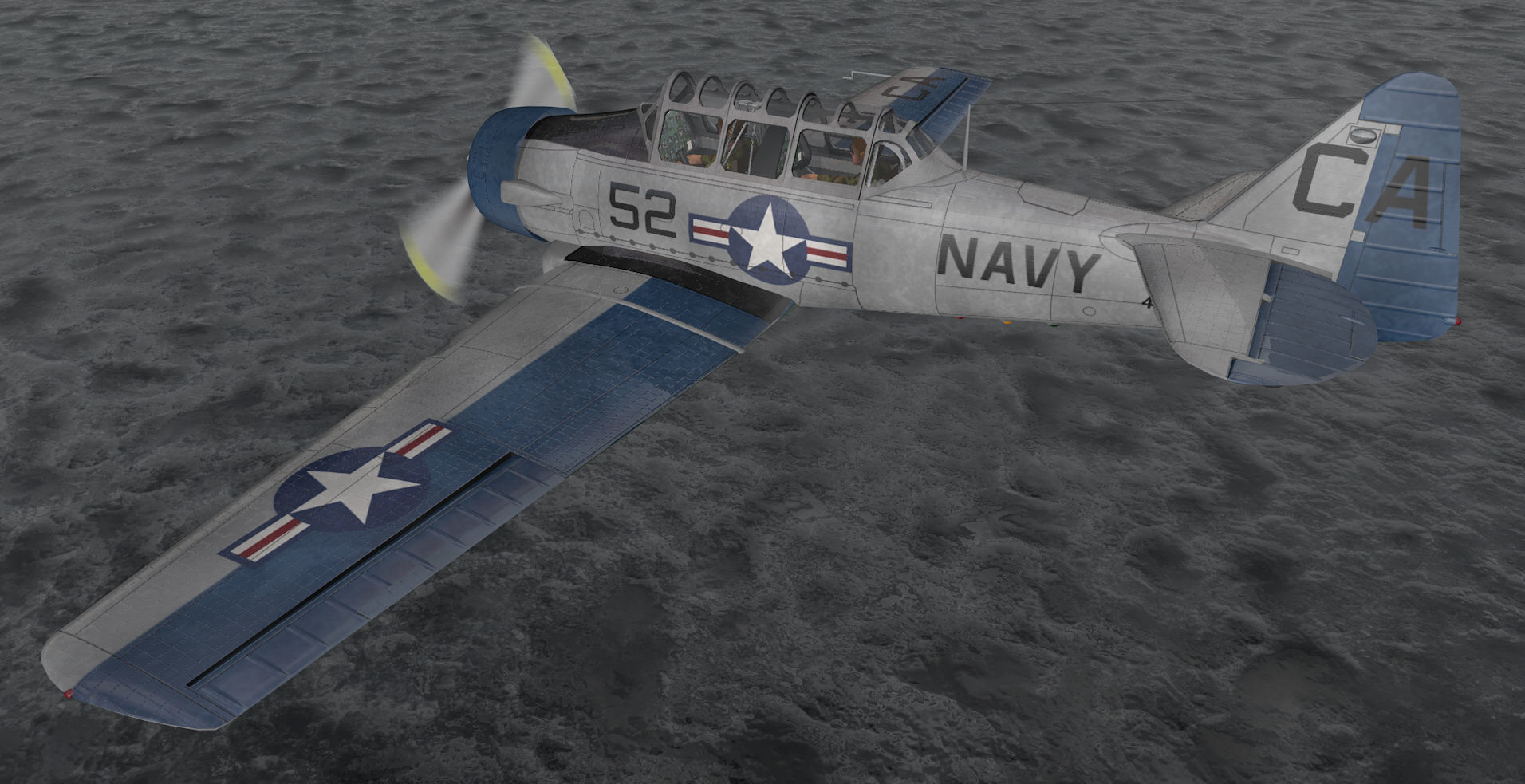 North American T-6 Texan 3D model_9