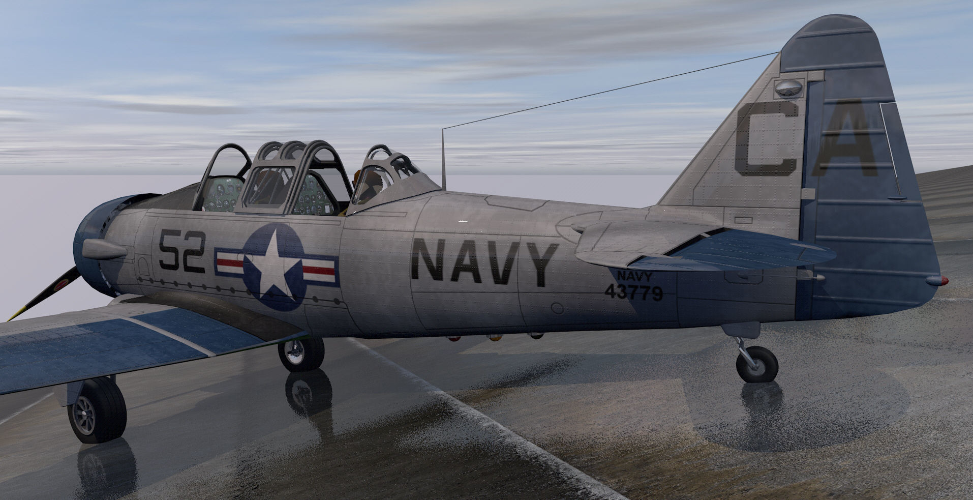 North American T-6 Texan 3D model_3
