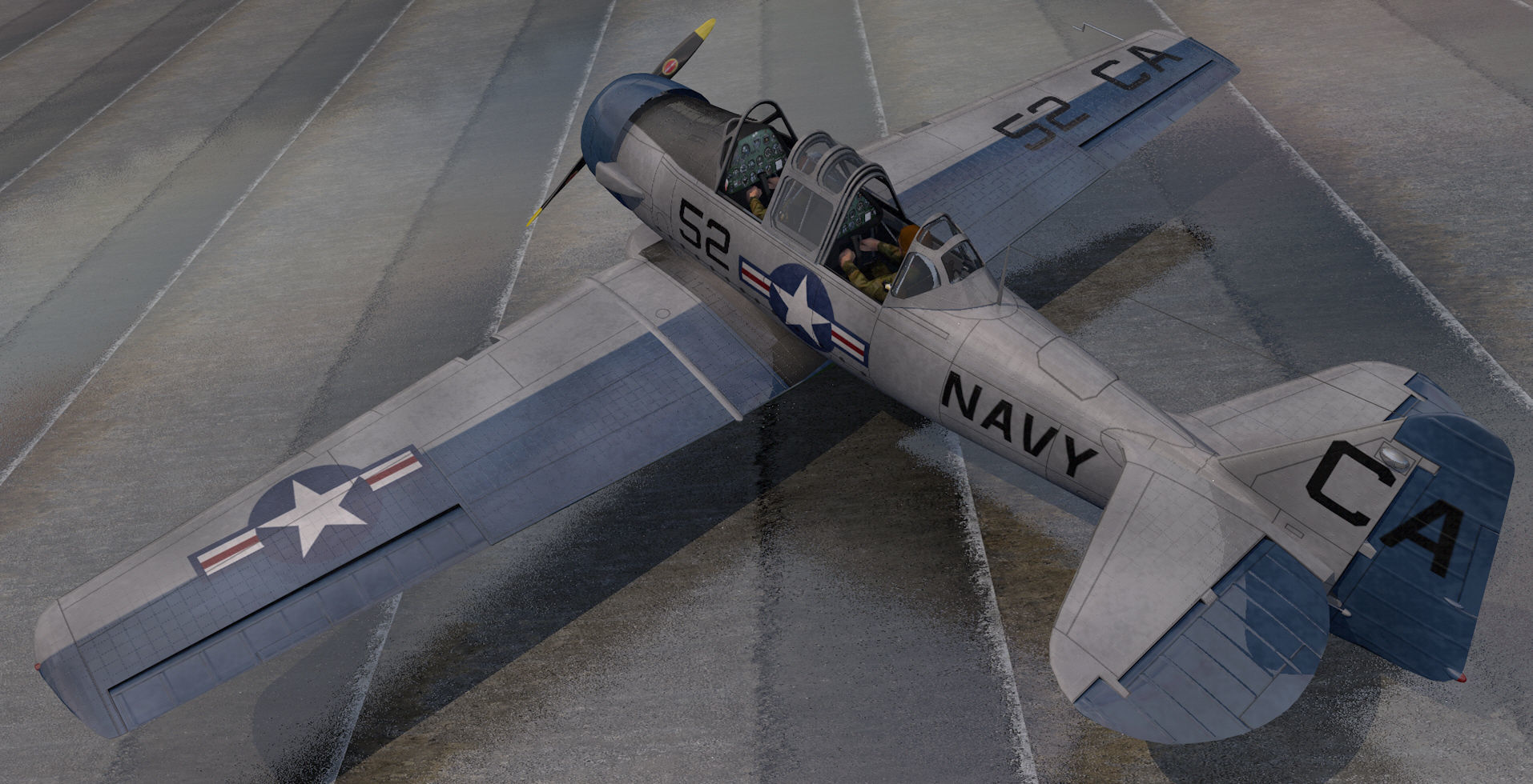 North American T-6 Texan 3D model_1