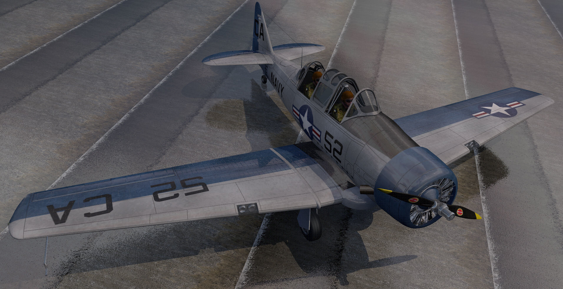 North American T-6 Texan 3D model_5