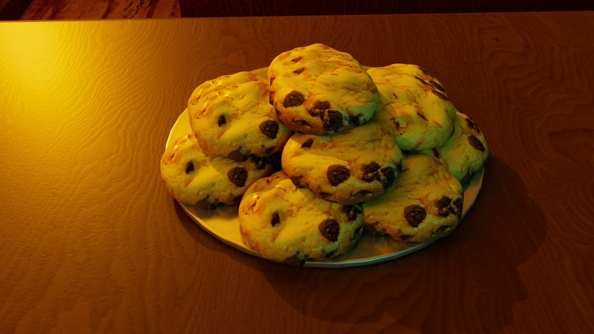Chocolate Chip Cookie 3D model
