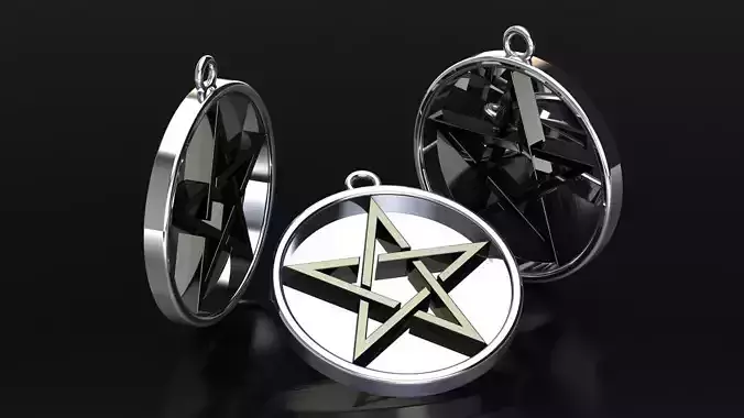 Star necklace 3D print model
