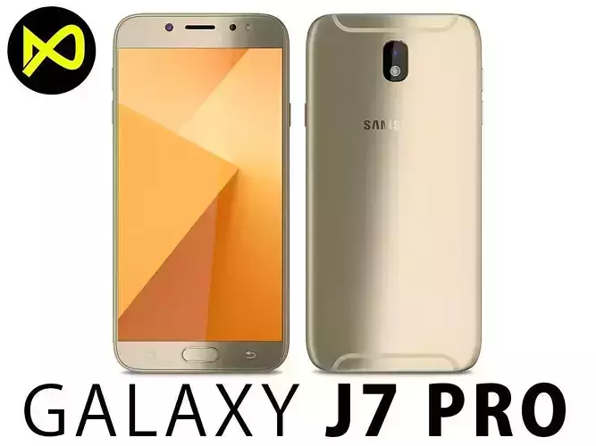 Samsung Galaxy J7 Pro 2017 Gold 3D model