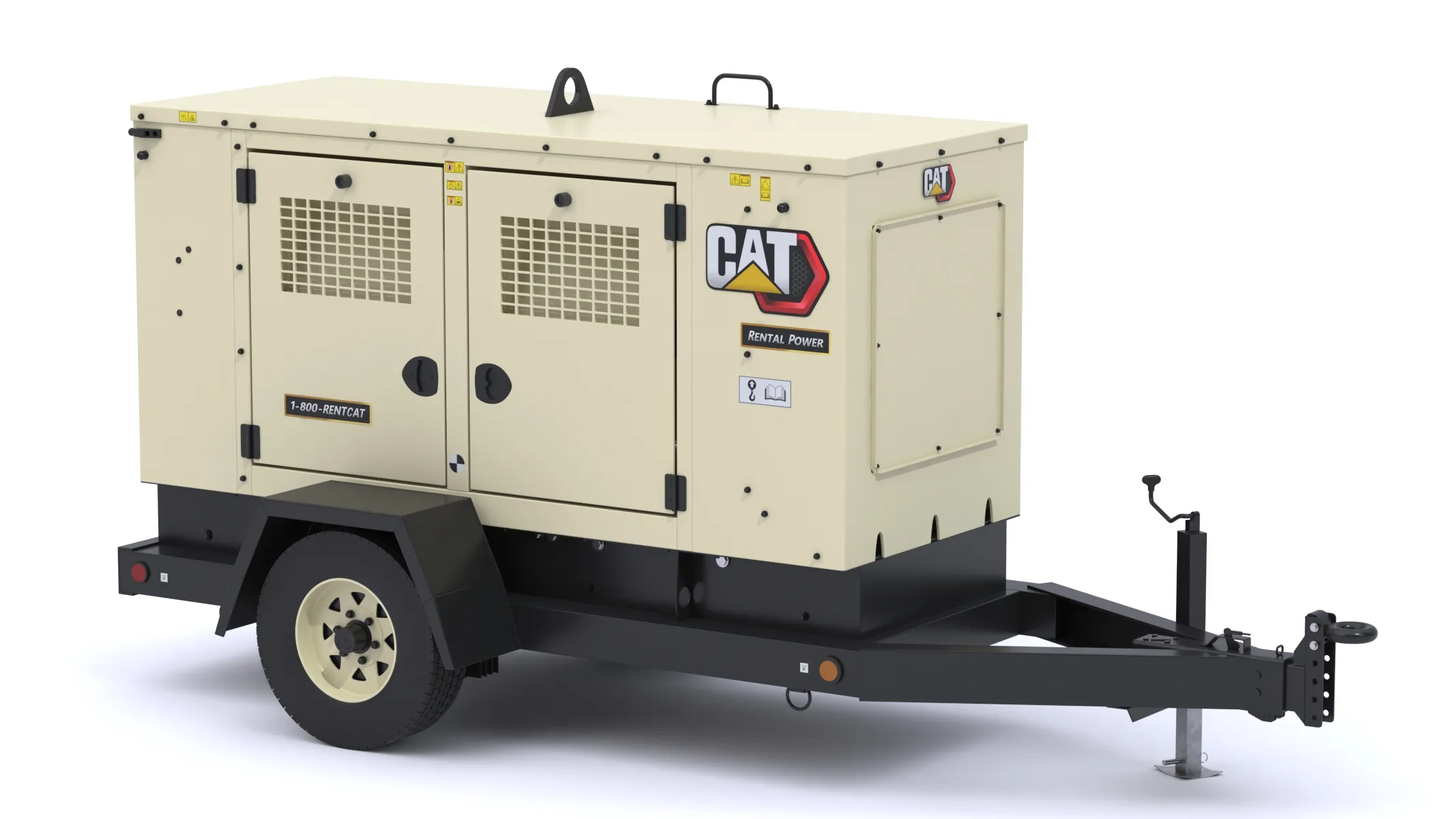 CAT XQ60 Tier 4 Final Mobile Generator Set 3D model