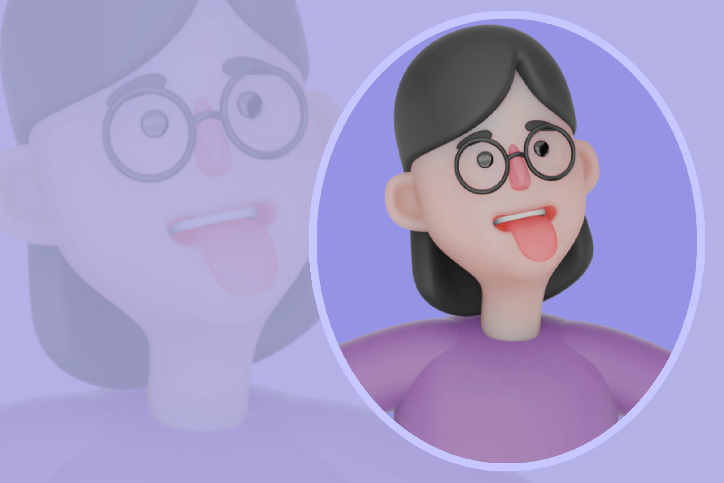 Stylized 3D Character Bending Down - Funny Cartoon Dancer 3D model