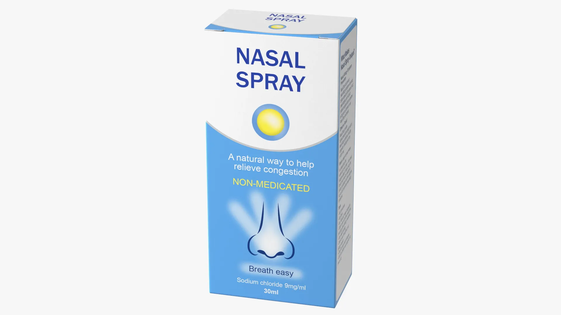Allergy Symptom Controller Spray Box 3D model | CGTrader