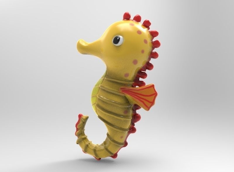 Seahorse 3D print model_1