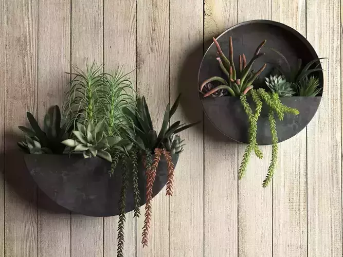 Orbea Zinc Wall Planters