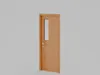 3D model Wooden Classroom Door with Glass VR / AR / low-poly | CGTrader
