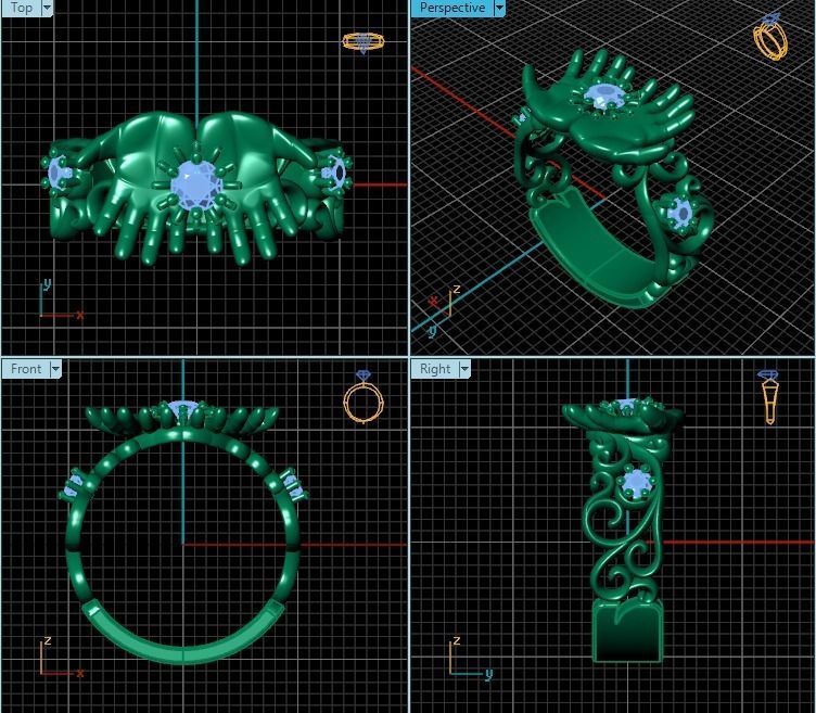 Ring R0147 3D print model_2